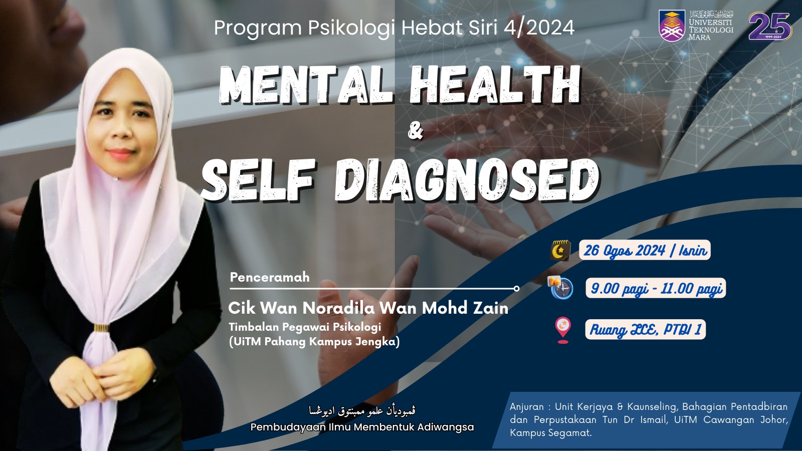 Program Psikologi Hebat Siti 4/2024 : Mental Health & Self Diagnosed